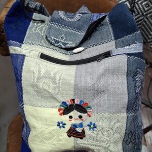 Patchwork Embroidered Backpack